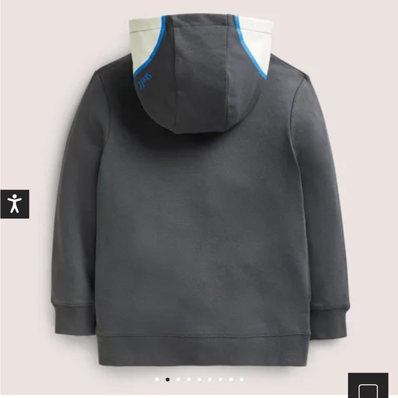 Like New Mini Boden Glow Print Skeleton Hoodie Costume Halloween Skull VTG Style - Picture 4 of 13